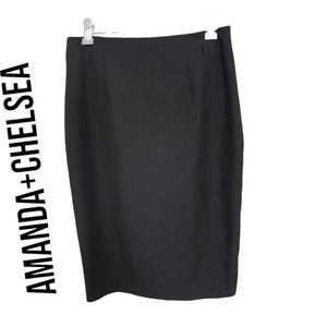 Amanda & Chelsea Black Pencil Skirt